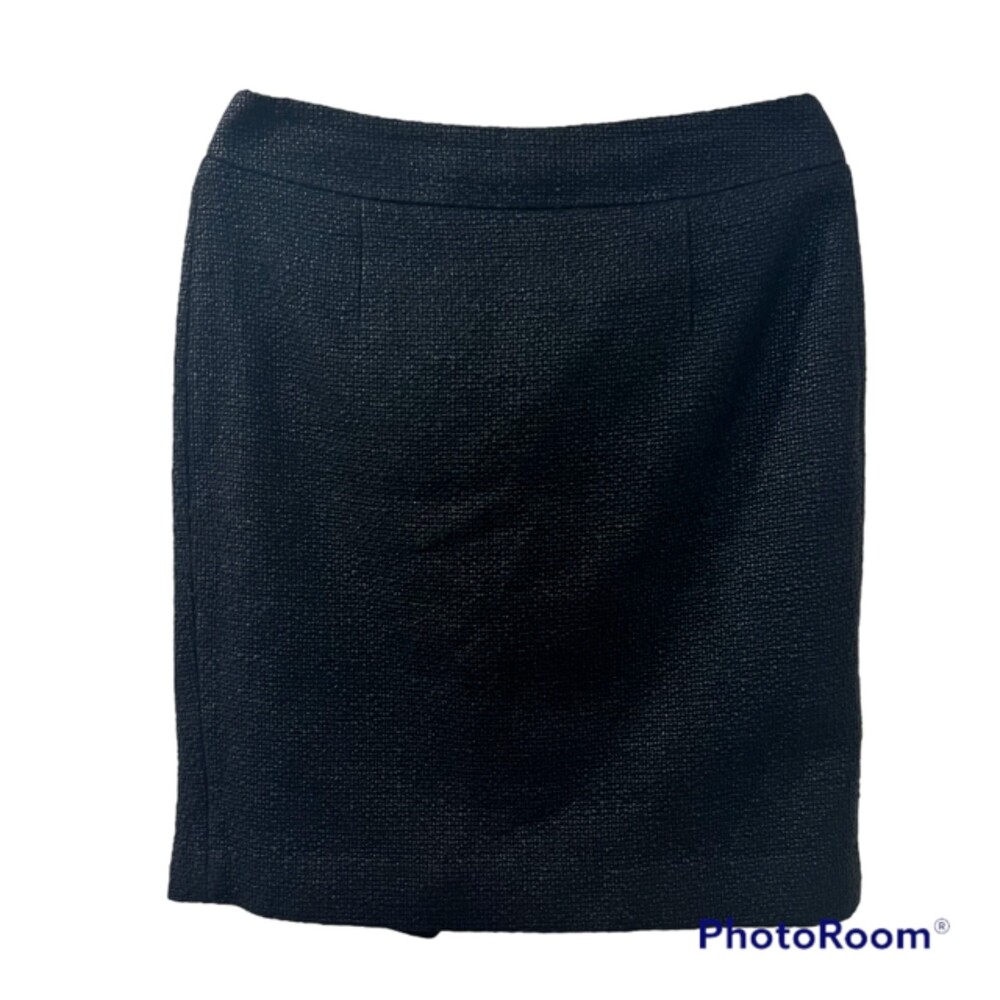 Banana Republic Black Textured Pencil Mini Skirt Size 8
